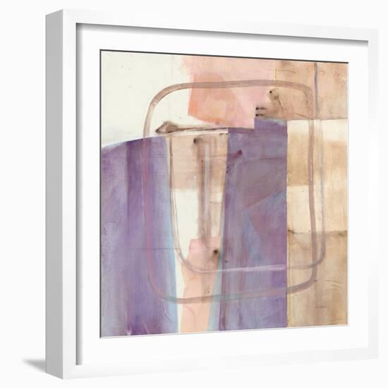 Passage I Blush Purple-Mike Schick-Framed Art Print