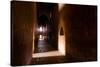 Passage in Buddhist Temple with Incidental Ray of Light in Bagan, Myanmar-Harry Marx-Stretched Canvas