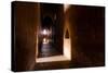 Passage in Buddhist Temple with Incidental Ray of Light in Bagan, Myanmar-Harry Marx-Stretched Canvas