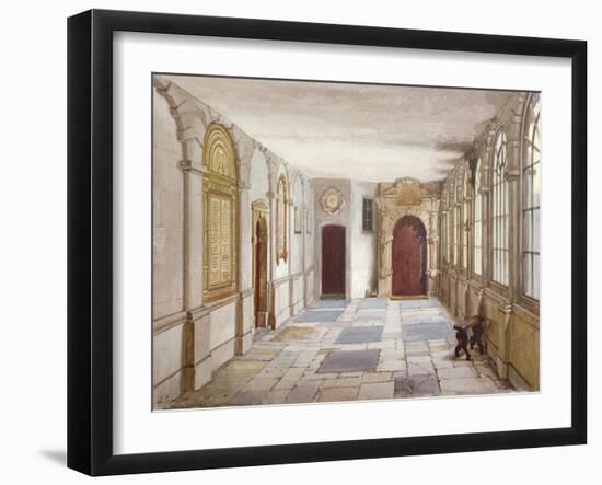 Passage Leading to the Chapel, Charterhouse, London, 1885-John Crowther-Framed Giclee Print