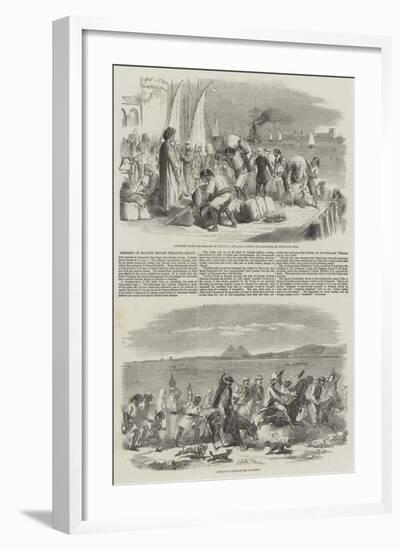 Passage of British Troops Through Egypt-null-Framed Giclee Print