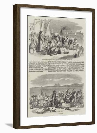 Passage of British Troops Through Egypt-null-Framed Giclee Print