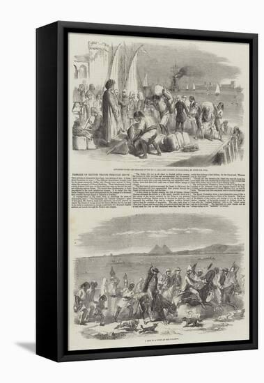 Passage of British Troops Through Egypt-null-Framed Stretched Canvas