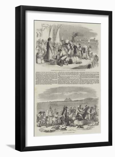 Passage of British Troops Through Egypt-null-Framed Giclee Print