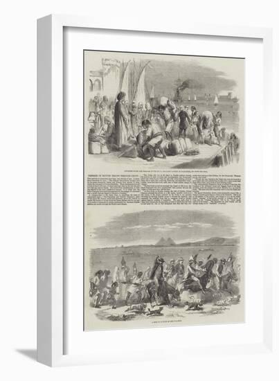 Passage of British Troops Through Egypt-null-Framed Giclee Print