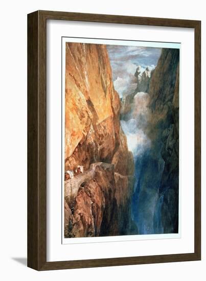 Passage of Mount St. Gotthard from the Devil's Bridge, 1804-JMW Turner-Framed Giclee Print