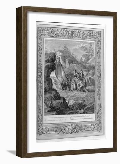 Passage of the Argonauts Through the Symplegades, Hellespont, 1733-Bernard Picart-Framed Giclee Print