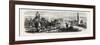 Passage of the First Vessel Through the Suez Canal, 1865-null-Framed Giclee Print