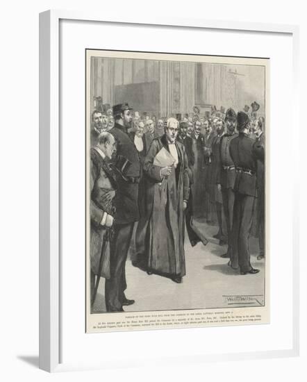 Passage of the Home Rule Bill from the Commons to the Lords, Saturday Morning, 2 September-Thomas Walter Wilson-Framed Giclee Print