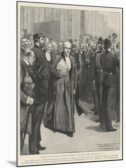 Passage of the Home Rule Bill from the Commons to the Lords, Saturday Morning, 2 September-Thomas Walter Wilson-Mounted Giclee Print