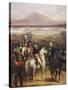 Passage of the Tagliamento in Front of Valvasone Led by General Napoleon Bonaparte-Hippolyte Lecomte-Stretched Canvas