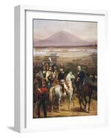 Passage of the Tagliamento in Front of Valvasone Led by General Napoleon Bonaparte-Hippolyte Lecomte-Framed Giclee Print