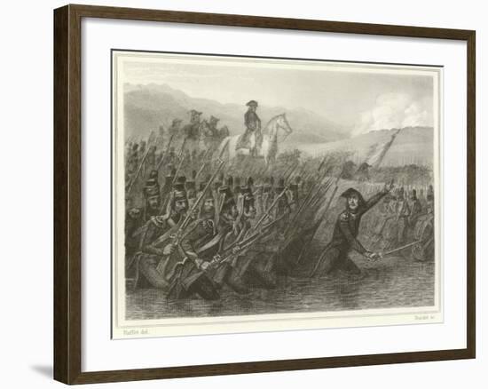 Passage of the Tagliamento-Denis Auguste Marie Raffet-Framed Giclee Print