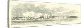 Passage of the Vicksburg Batteries by Farragut's Fleet, June 1862-null-Stretched Canvas