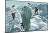 Passage Through Ice Crevasse, Chamonix, France-null-Mounted Art Print