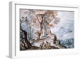 Passage Through Landscape, C1588-1625-Jan Brueghel the Elder-Framed Giclee Print