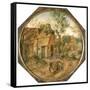 Passage Through the Village, C1584-1637-Pieter Brueghel the Younger-Framed Stretched Canvas