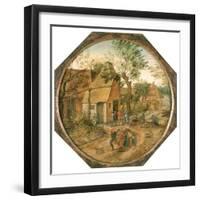 Passage Through the Village, C1584-1637-Pieter Brueghel the Younger-Framed Giclee Print