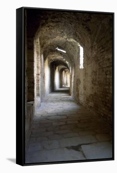 Passageway under the Terraces of the Amphitheatre of Italica-null-Framed Stretched Canvas