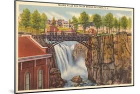 Passaic Falls, Paterson, New Jersey-null-Mounted Art Print