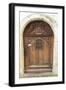 Passau Wood Door-George Johnson-Framed Photographic Print