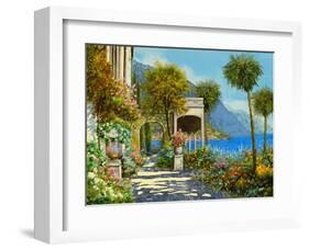 Passeggiata al Lago-Guido Borelli-Framed Art Print