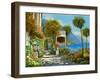 Passeggiata al Lago-Guido Borelli-Framed Art Print