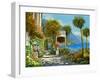 Passeggiata al Lago-Guido Borelli-Framed Art Print