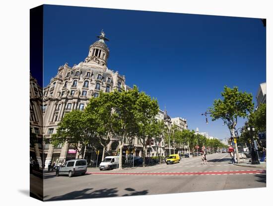 Passeig De Gracia, Barcelona, Catalonia, Spain, Europe-Sergio Pitamitz-Stretched Canvas