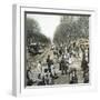 Passeig De Gracia, Barcelona (Spain), Circa 1880-Leon, Levy et Fils-Framed Photographic Print