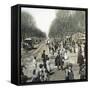 Passeig De Gracia, Barcelona (Spain), Circa 1880-Leon, Levy et Fils-Framed Stretched Canvas