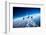 Passenger Airliner Flying in the Clouds-Andrey Armyagov-Framed Photographic Print