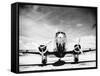 Passenger Airplane on Runway-Philip Gendreau-Framed Stretched Canvas
