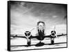 Passenger Airplane on Runway-Philip Gendreau-Framed Stretched Canvas