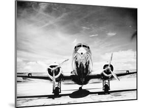 Passenger Airplane on Runway-Philip Gendreau-Mounted Premium Photographic Print