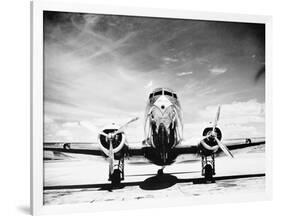 Passenger Airplane on Runway-Philip Gendreau-Framed Photographic Print