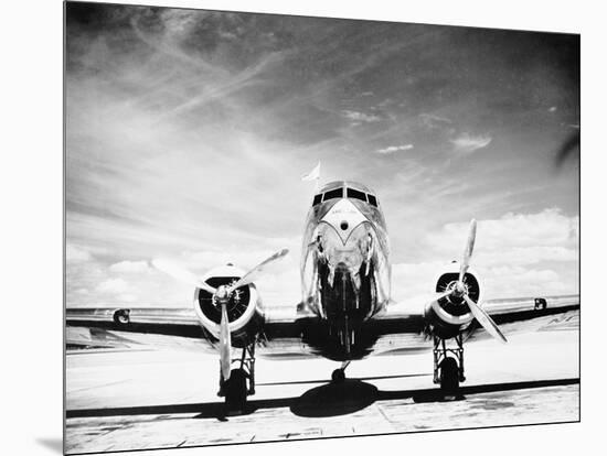 Passenger Airplane on Runway-Philip Gendreau-Mounted Photographic Print