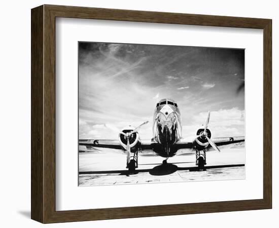 Passenger Airplane on Runway-Philip Gendreau-Framed Photographic Print