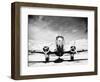 Passenger Airplane on Runway-Philip Gendreau-Framed Photographic Print