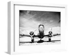 Passenger Airplane on Runway-Philip Gendreau-Framed Photographic Print