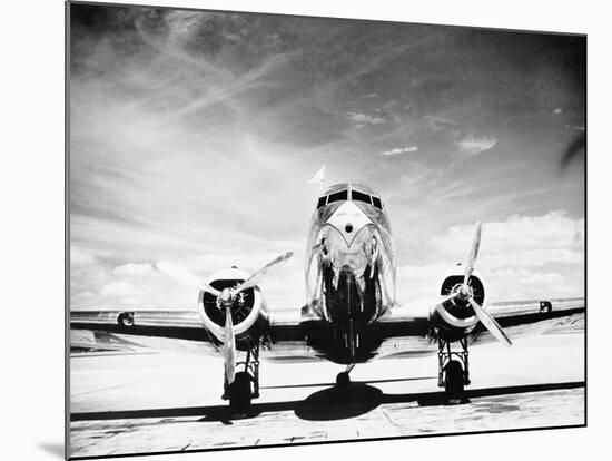 Passenger Airplane on Runway-Philip Gendreau-Mounted Photographic Print