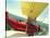 Passenger and Pilot in Biplane over Tulip Fields, Skagit Valley, Washington, USA-Stuart Westmoreland-Stretched Canvas