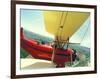 Passenger and Pilot in Biplane over Tulip Fields, Skagit Valley, Washington, USA-Stuart Westmoreland-Framed Photographic Print