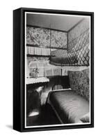 Passenger Cabin at Night, LZ 127 Graf Zeppelin, 1933-null-Framed Stretched Canvas