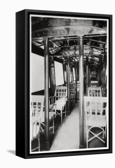 Passenger Cabin of Zeppelin LZ7 Deutschland I, 1909-null-Framed Stretched Canvas