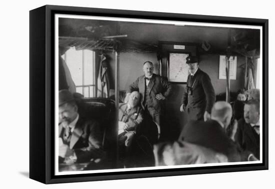 Passenger Compartment of a Zeppelin, Lake Constance, Germany, C1909-1933-null-Framed Stretched Canvas