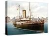 Passenger Cruiser (Hand-Coloured Photo)-English School-Stretched Canvas