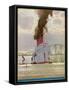 Passenger Liner of the Cunard Line on the Atlantic Run to New York-null-Framed Stretched Canvas