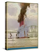 Passenger Liner of the Cunard Line on the Atlantic Run to New York-null-Stretched Canvas