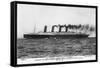 Passenger Liner of the Cunard Line the Largest in the World at the Time of Her Launch-null-Framed Stretched Canvas